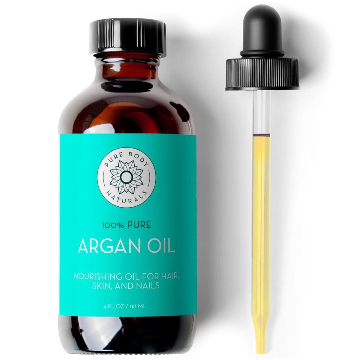 Pure argan oil for hair, skin, nails.