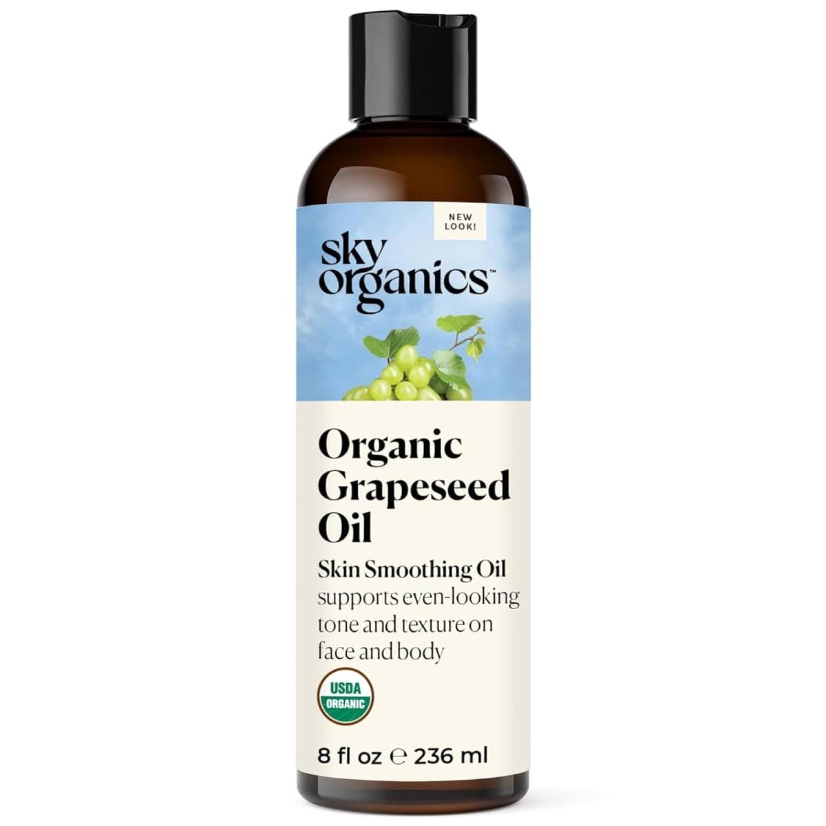 Sky Organics Organic Grapeseed Oil bottle.