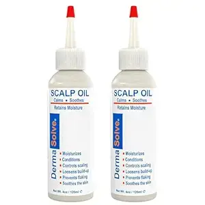DermaSolve scalp oil calms, soothes, retains moisture.