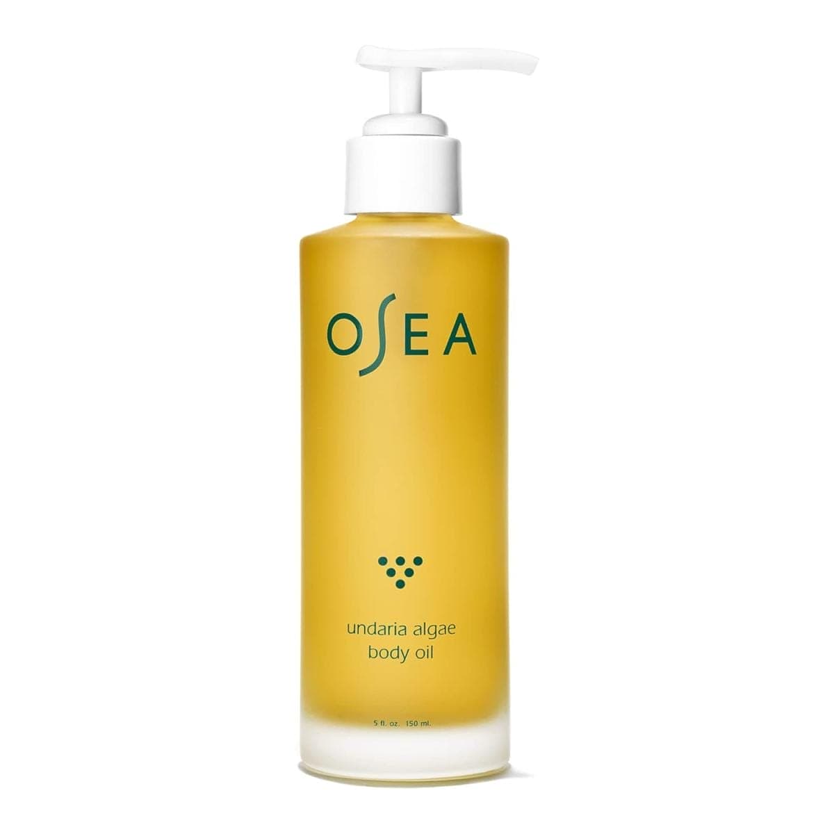 Osea undaria algae body oil bottle with pump