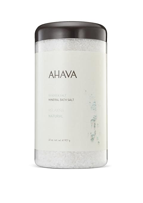 AHAVA Dead Sea mineral bath salt jar
