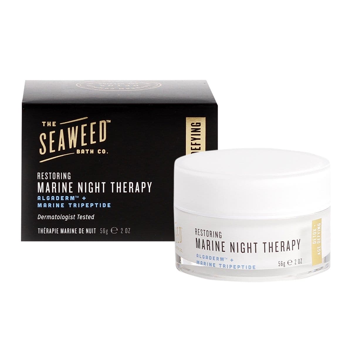 Seaweed Night Cream, anti-aging skincare product.